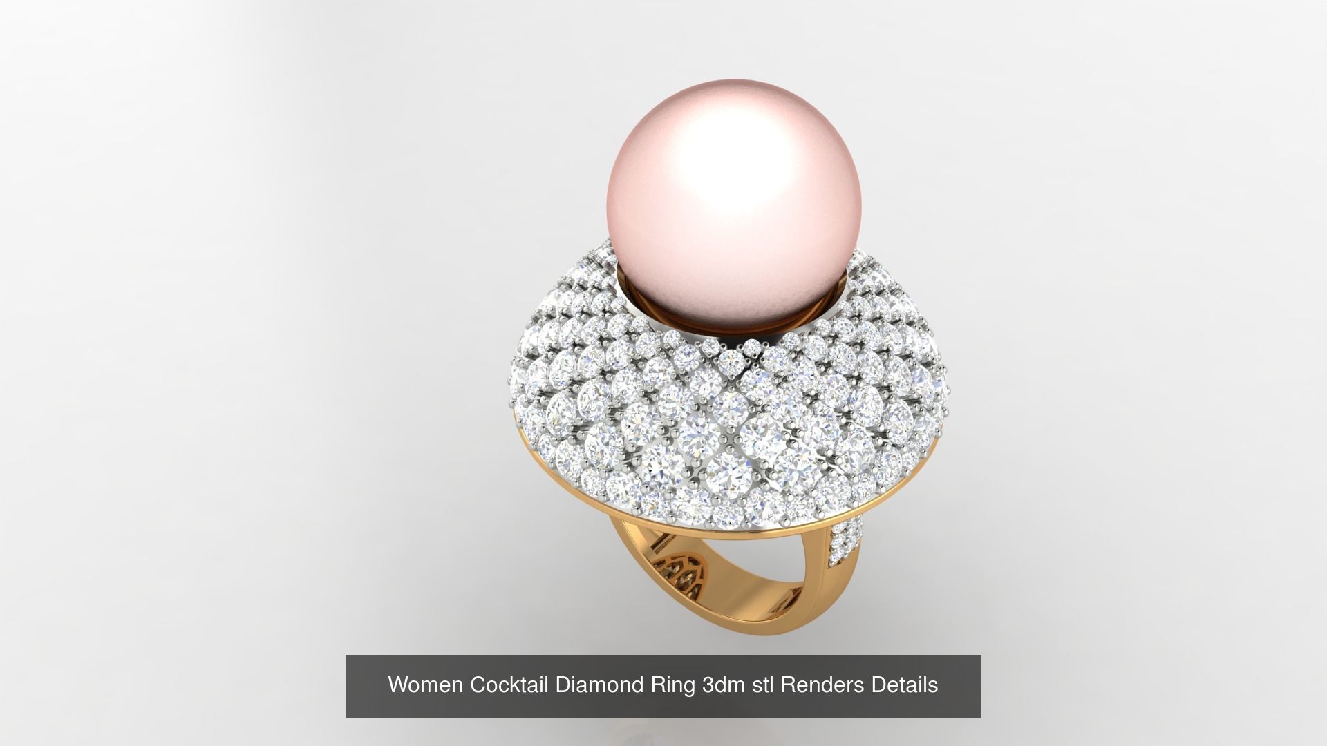 100 Cocktail Ring 3dm STL FBX OBJ Renders Detail Bulk Collection _18