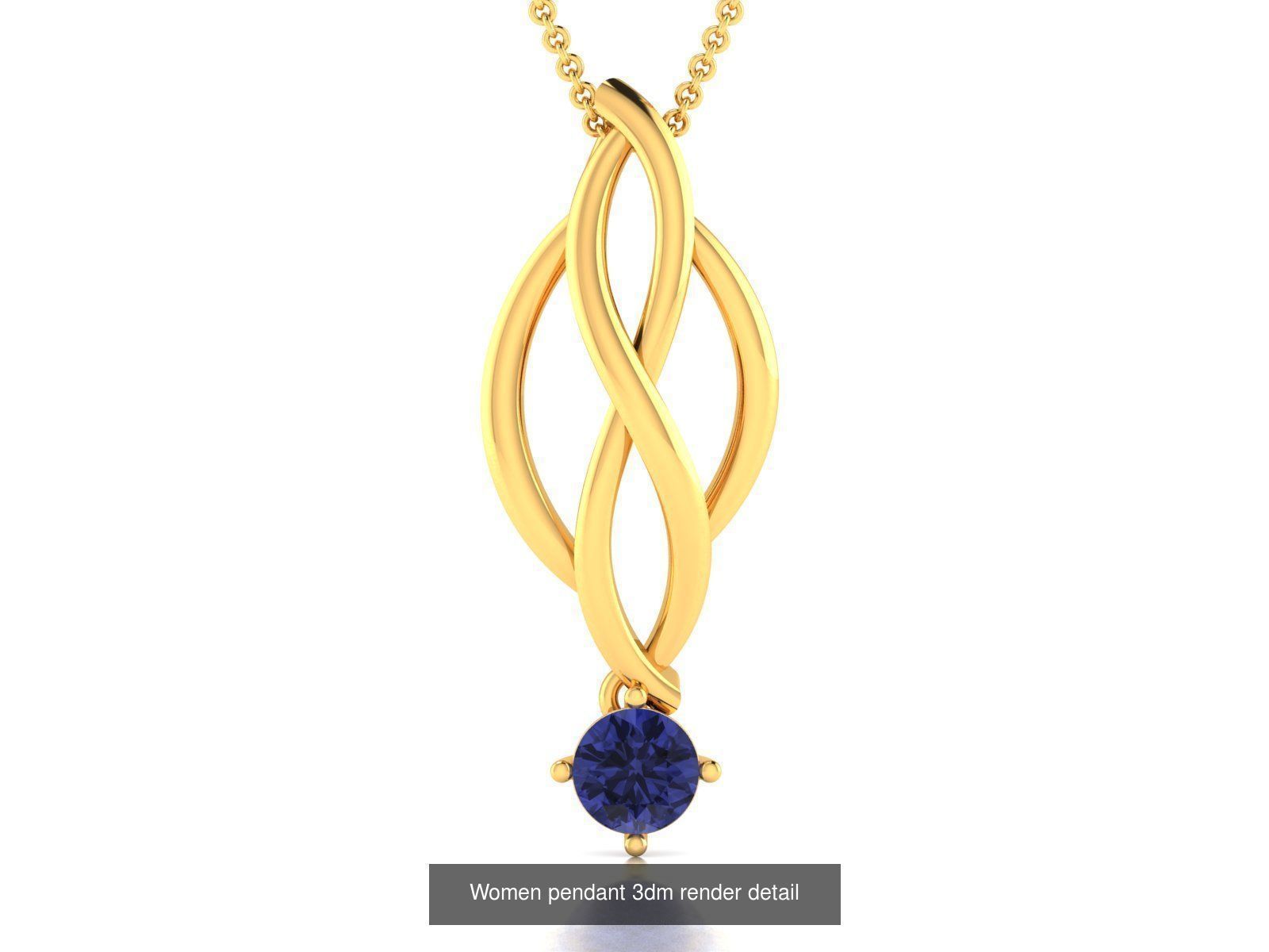 21 Women Diamond Pendant 3dm STL FBX OBJ Detail Bulk Collection _12