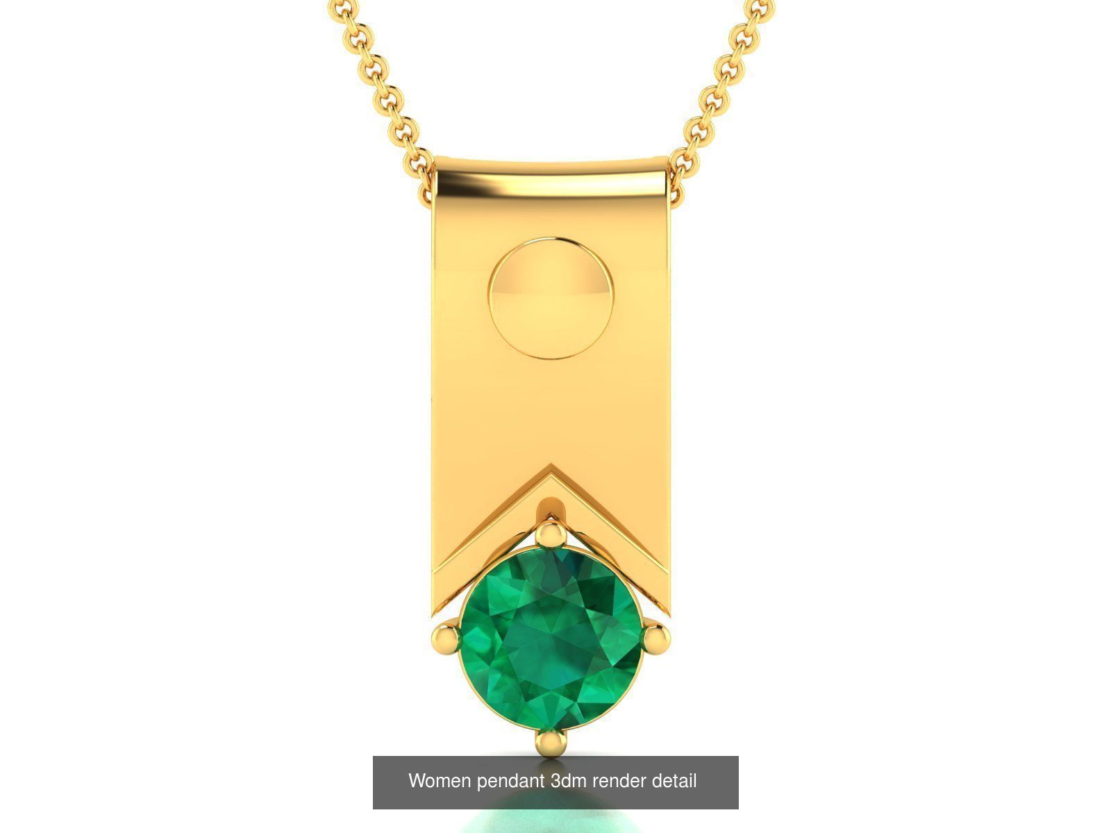 21 Women Diamond Pendant 3dm STL FBX OBJ Detail Bulk Collection _16