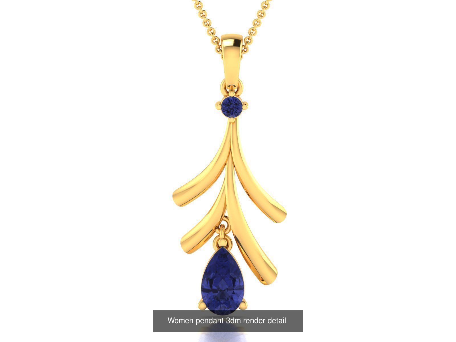 21 Women Diamond Pendant 3dm STL FBX OBJ Detail Bulk Collection _25