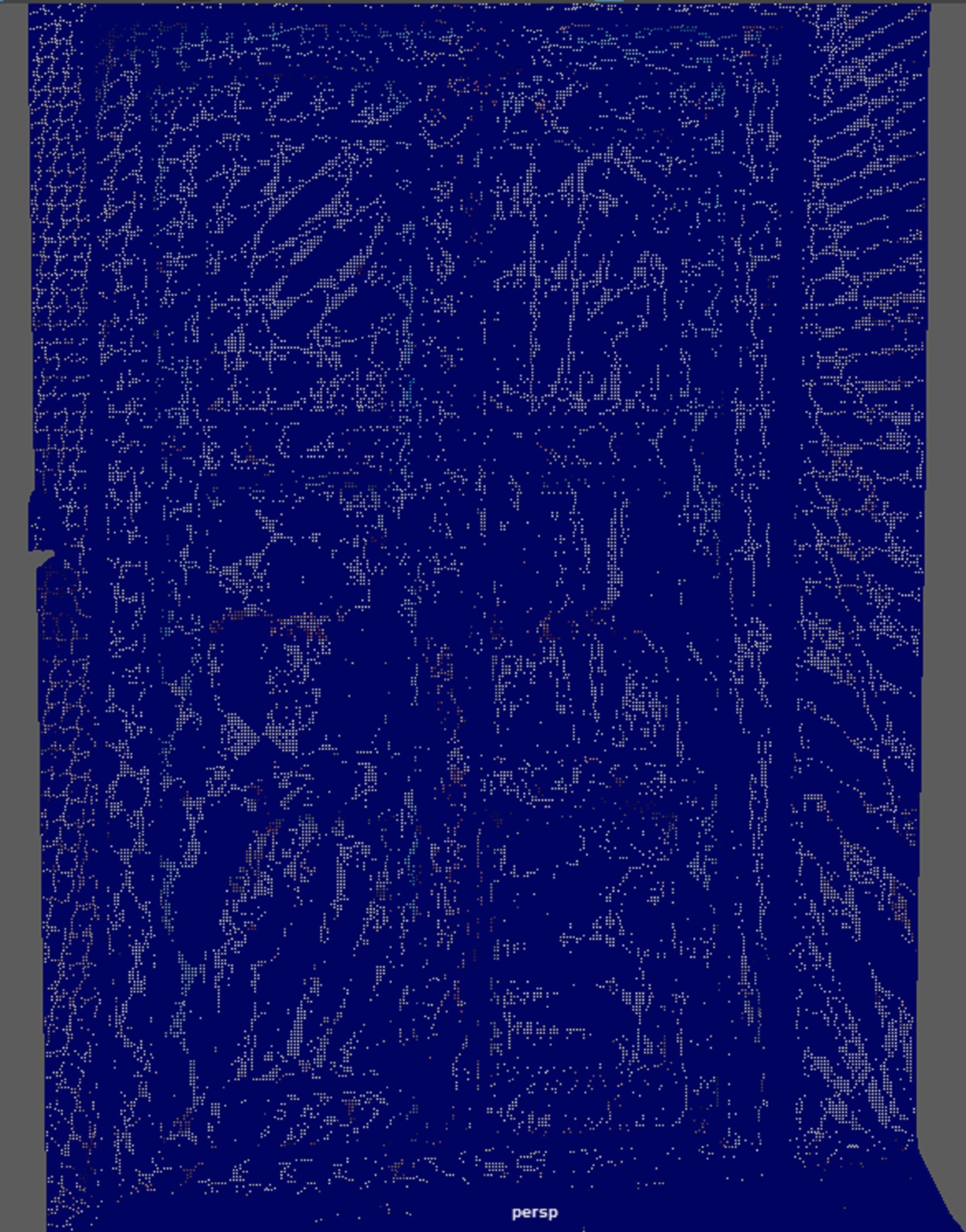 The structure of the old wooden door of the Indian street 3D model_3