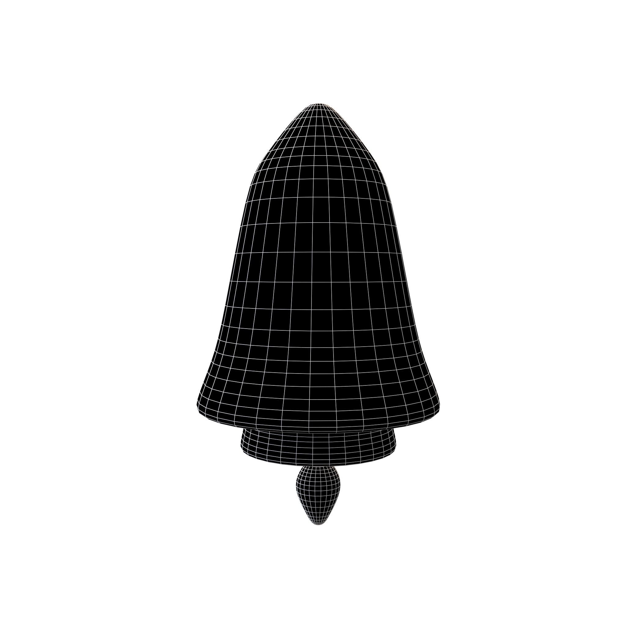 Rocket Icon v1 002 Low-poly 3D model_4