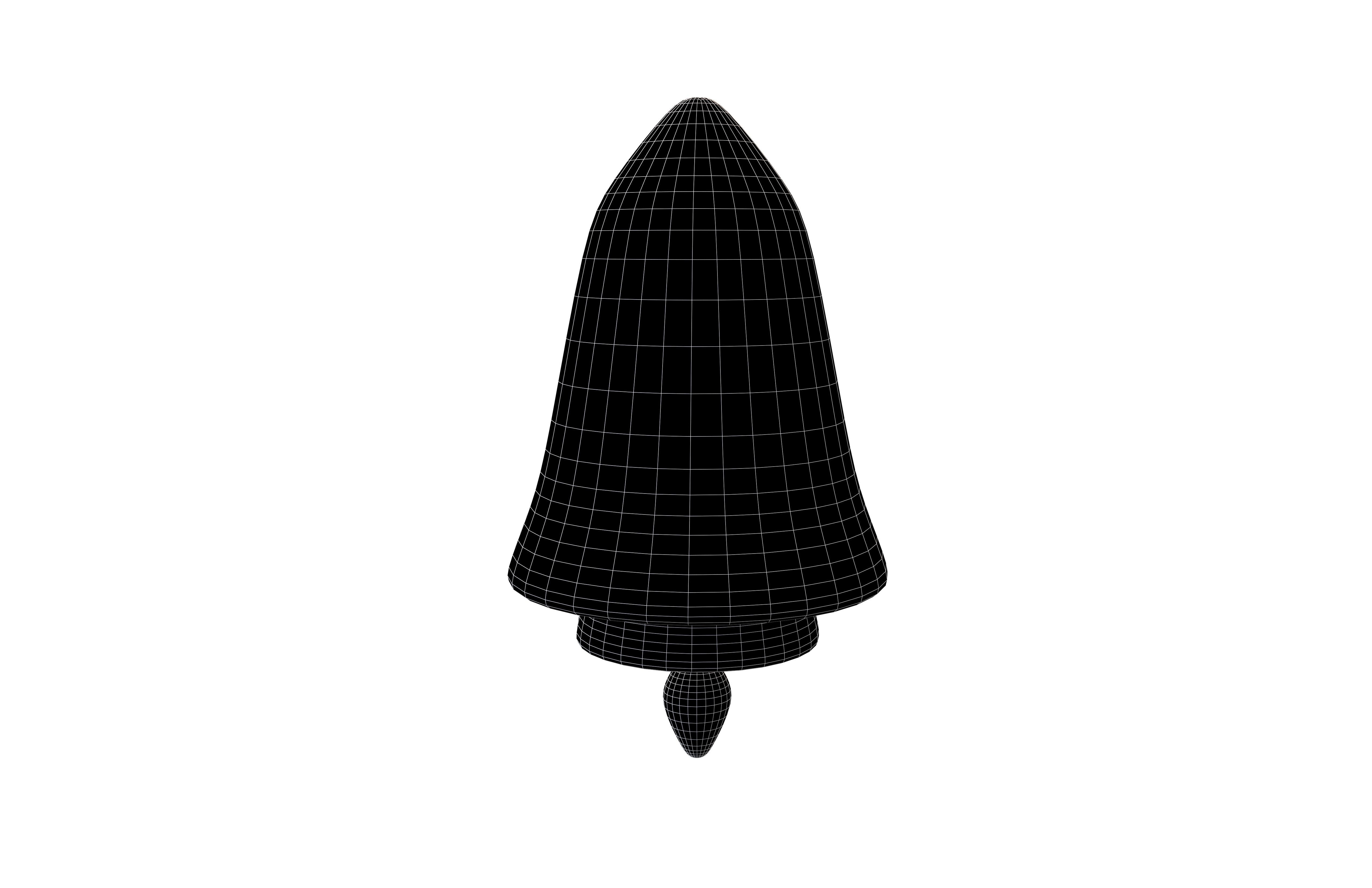 Rocket Icon v1 002 Low-poly 3D model_5