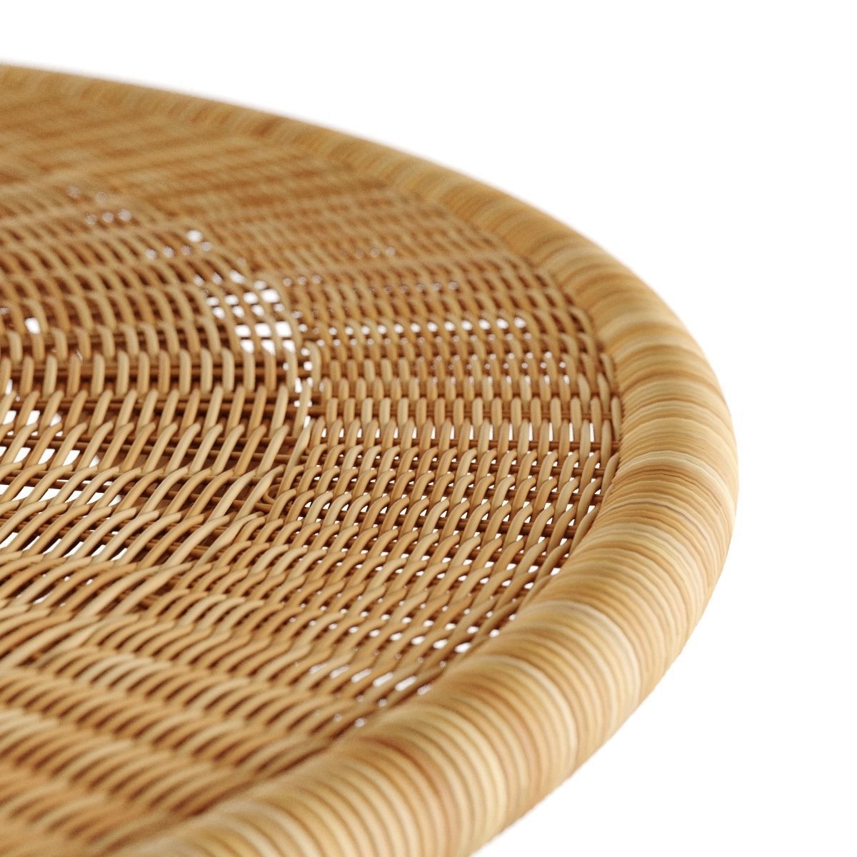 Anguilla Rattan Coffee Table Serena and Lily 3D model_2