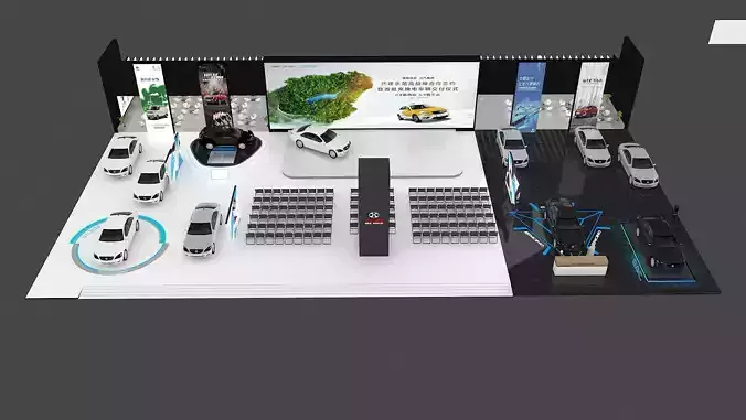 baic group booth  exhibition  car 