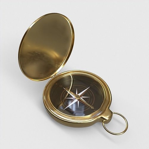 Compass gold 3D model