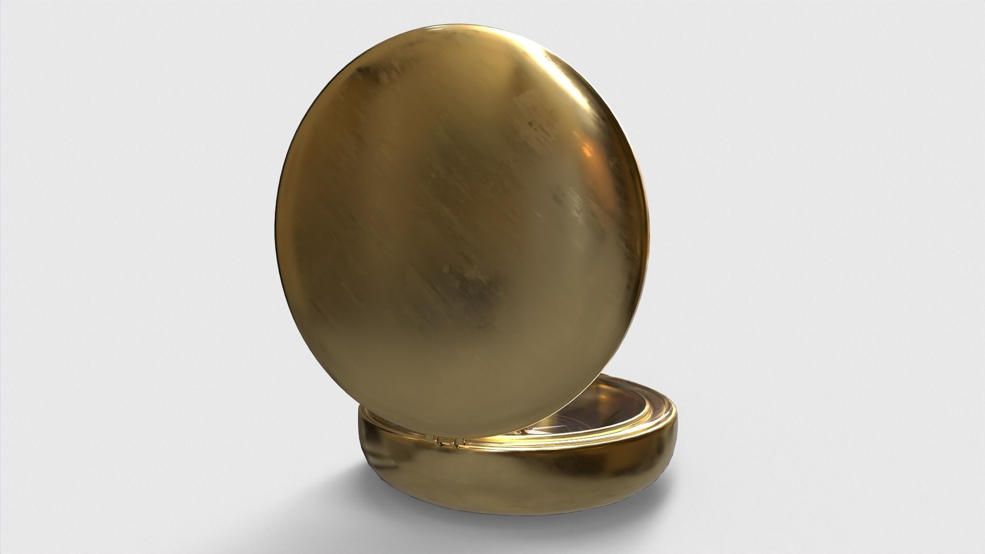 Compass gold 3D model_4