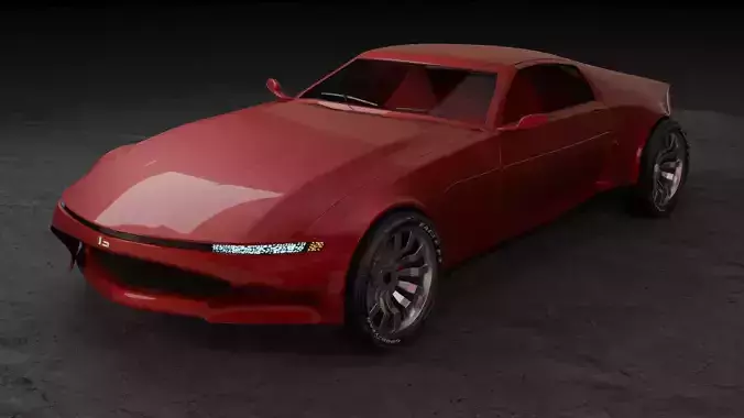 Ckill Car Concept Low-poly 3D model
