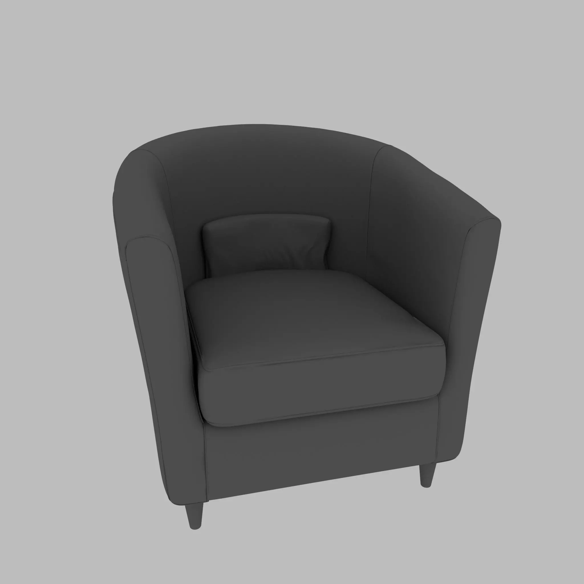 sofa 3d model armchair 3D model_0
