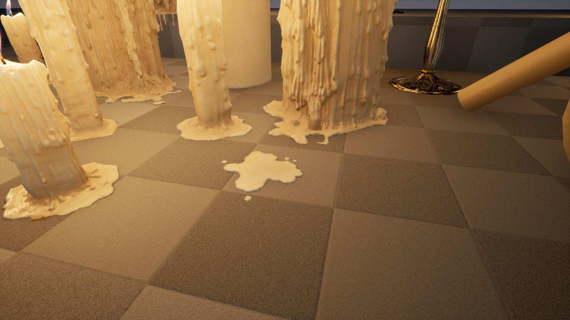 Melting Candle Pack For Unreal Engine 4 Low-poly 3D model_22