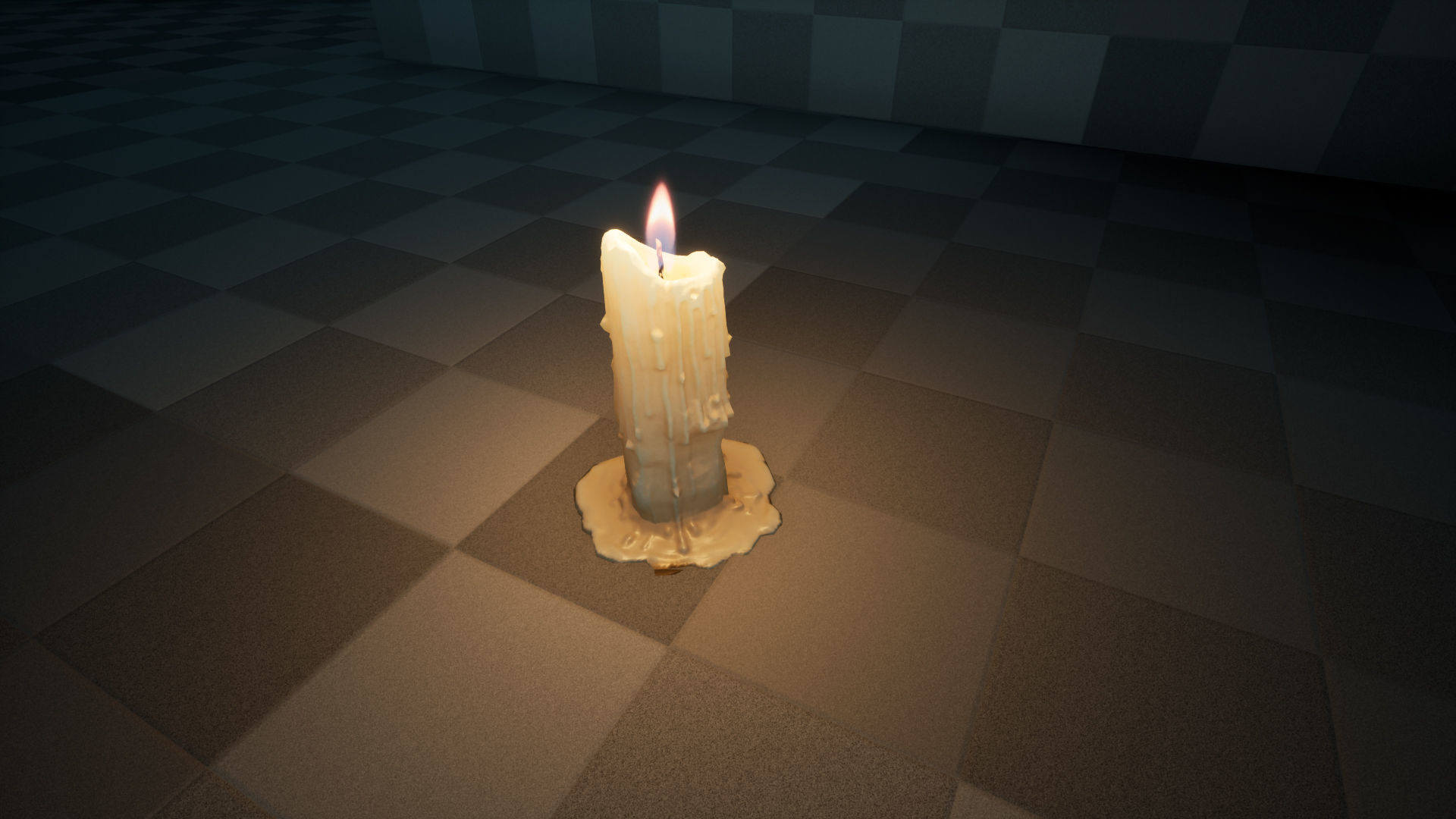 Melting Candle Pack For Unreal Engine 4 Low-poly 3D model_17
