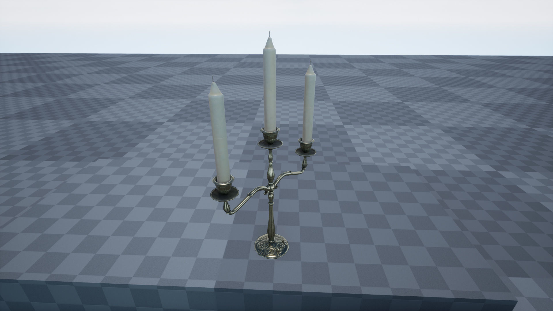 Melting Candle Pack For Unreal Engine 4 Low-poly 3D model_7
