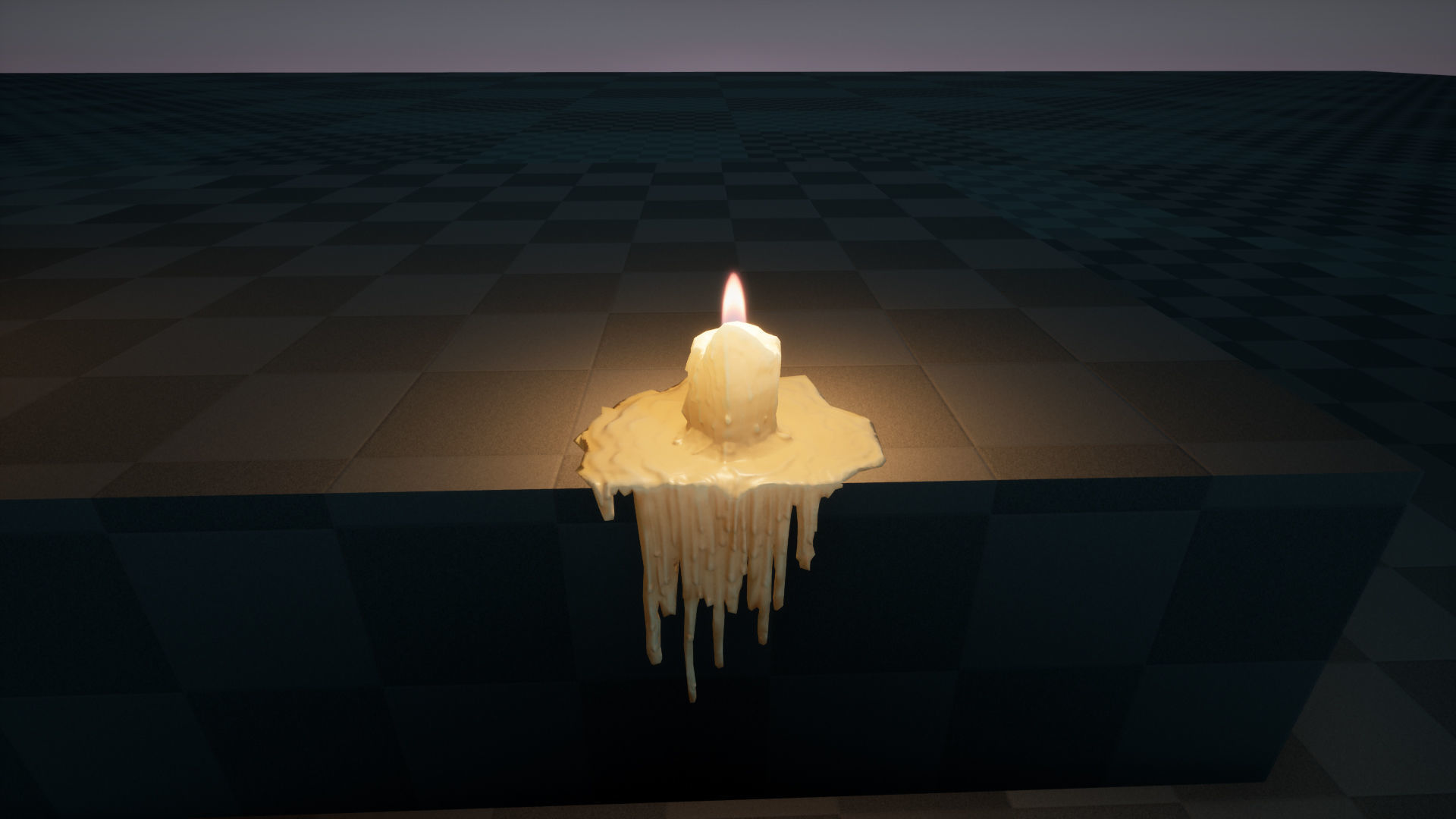 Melting Candle Pack For Unreal Engine 4 Low-poly 3D model_21