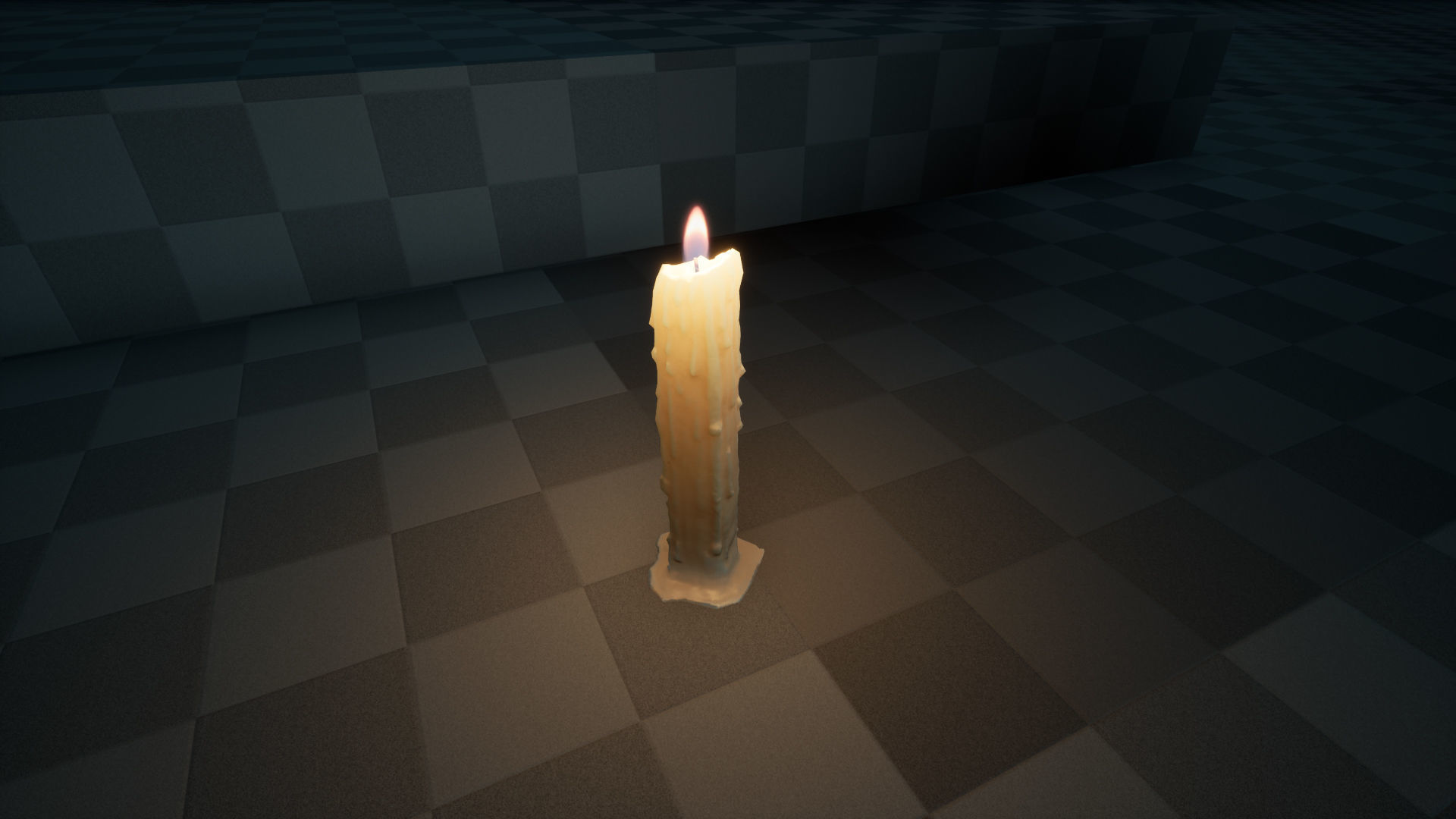 Melting Candle Pack For Unreal Engine 4 Low-poly 3D model_14