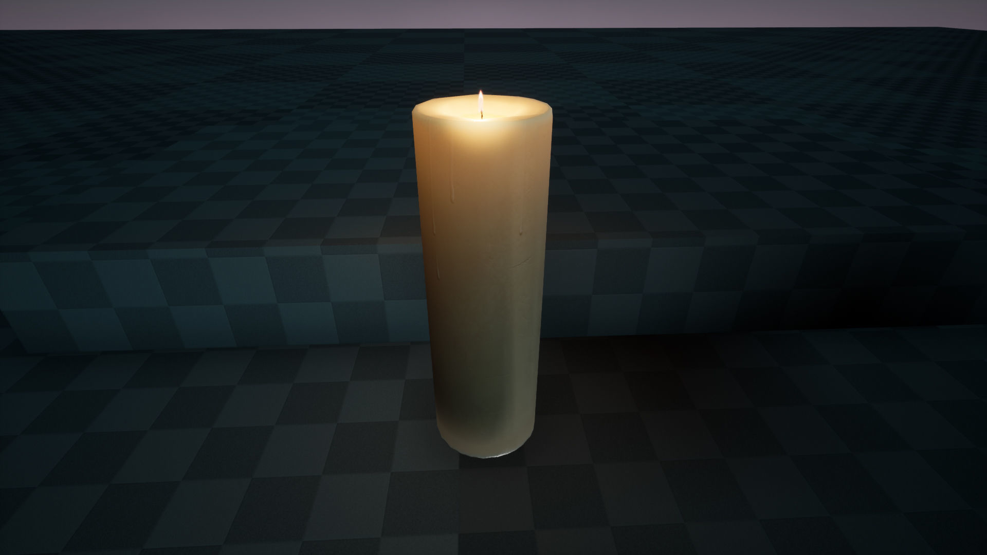 Melting Candle Pack For Unreal Engine 4 Low-poly 3D model_10
