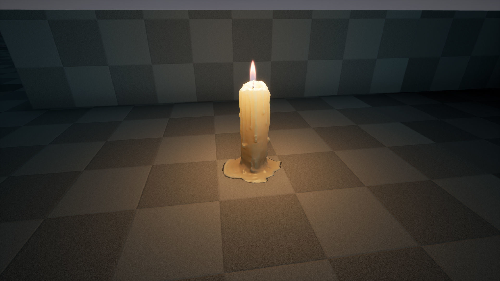 Melting Candle Pack For Unreal Engine 4 Low-poly 3D model_16