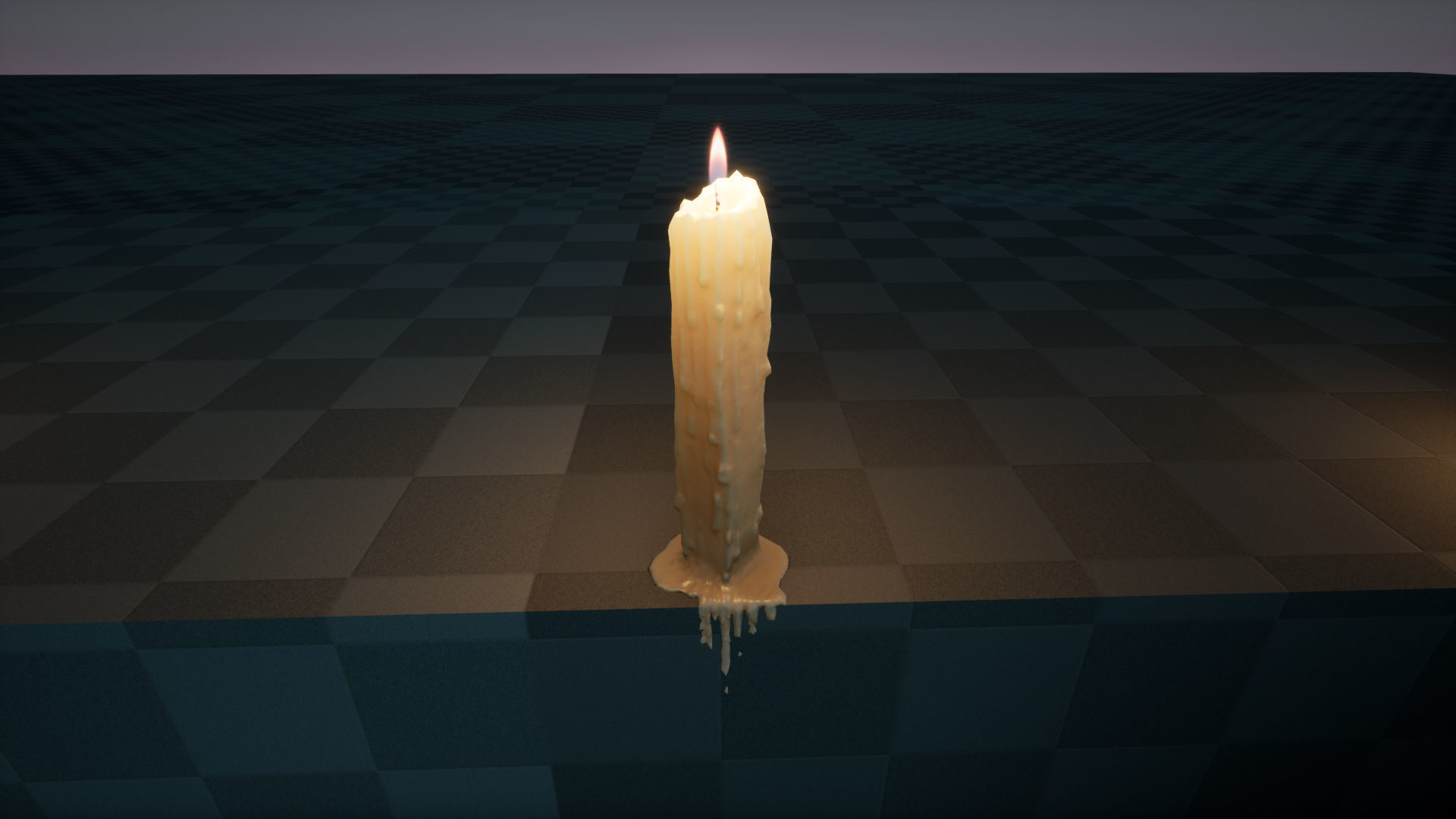 Melting Candle Pack For Unreal Engine 4 Low-poly 3D model_20