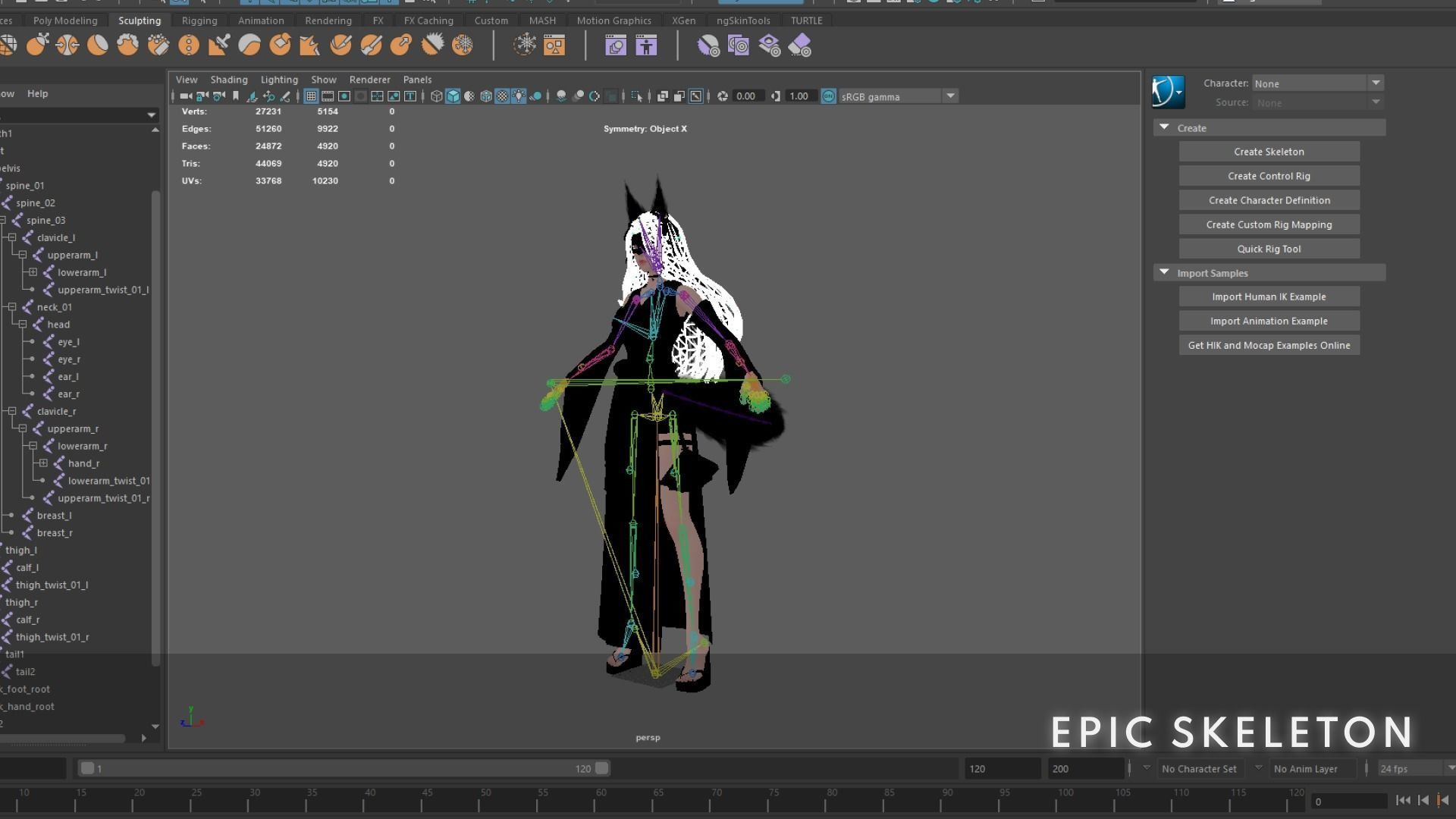 Kitsune Low-poly 3D model_6
