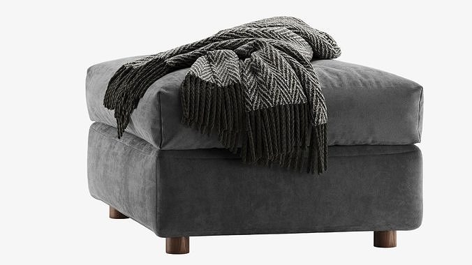 Finnala Pouf By Ikea 3D model 3