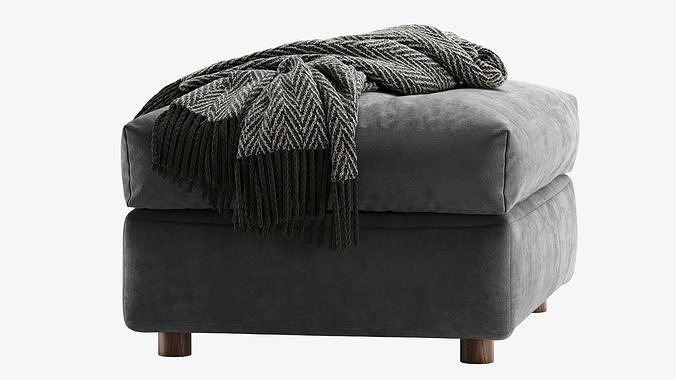 Finnala Pouf By Ikea 3D model 4