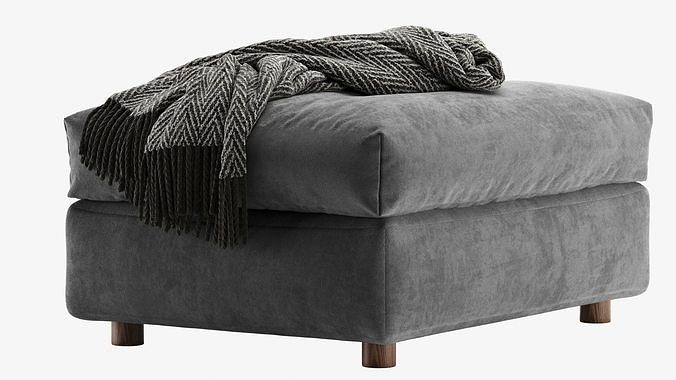 Finnala Pouf By Ikea 3D model 5