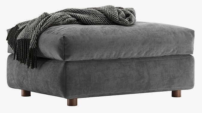 Finnala Pouf By Ikea 3D model 6