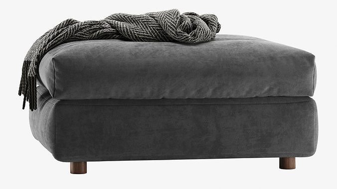 Finnala Pouf By Ikea 3D model 7