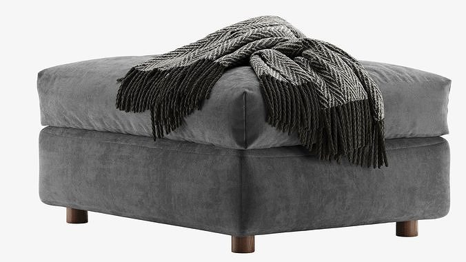 Finnala Pouf By Ikea 3D model 2