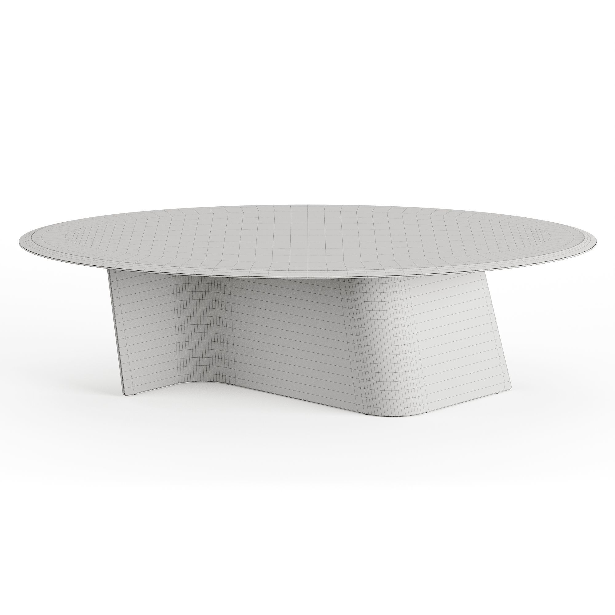 Reflex Angelo ESSE 40 Oval Coffee Table By Tulczinsky 3D model_5