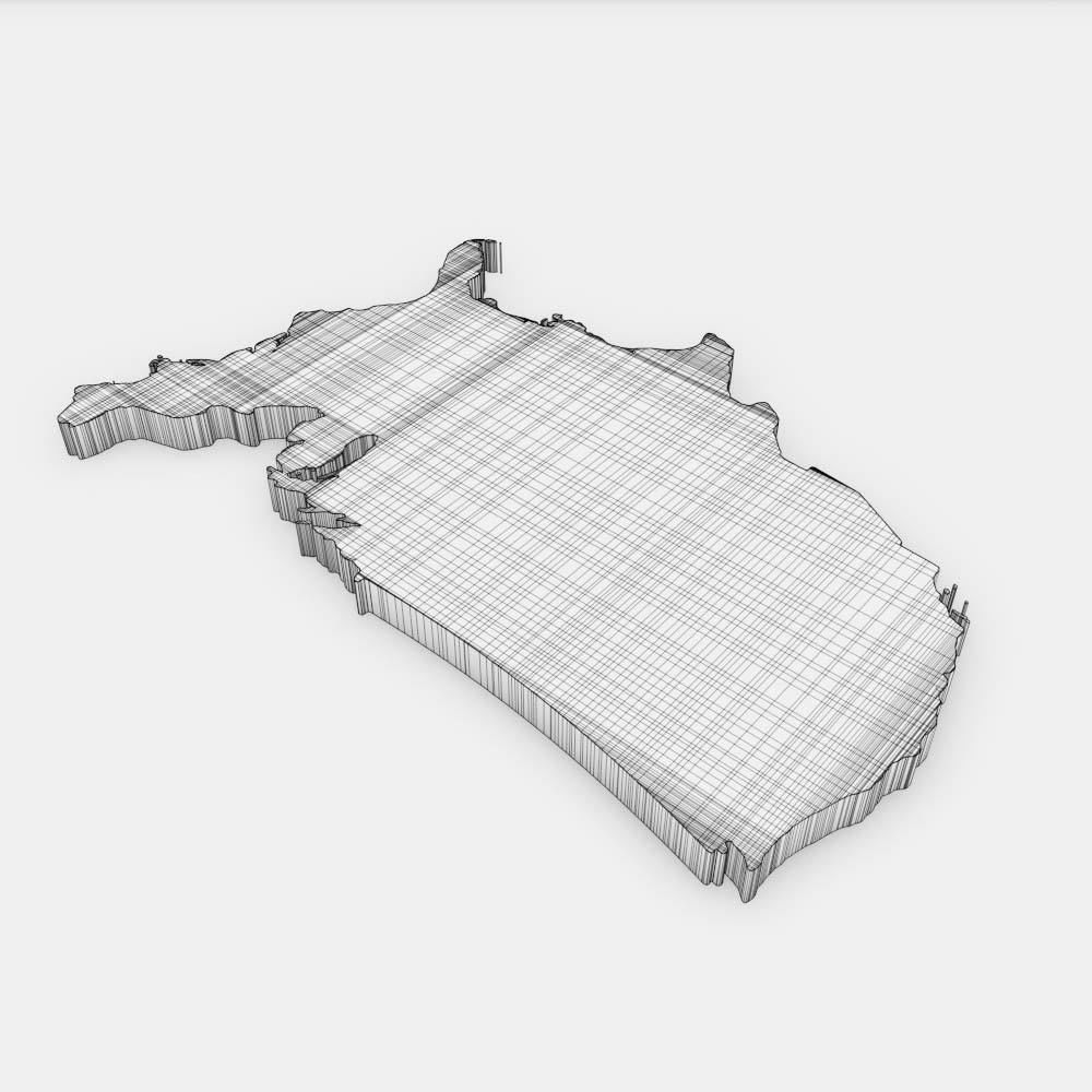 America country map 3d model  3D model_7