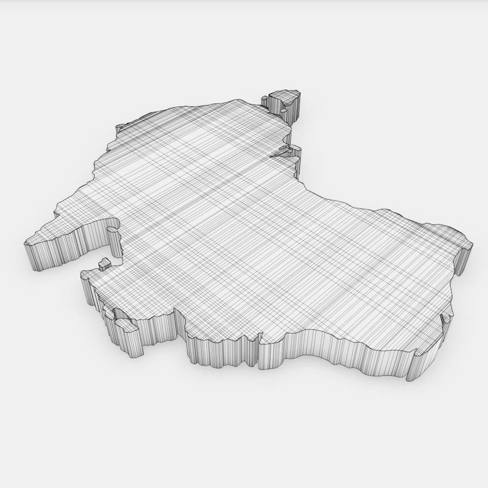 Australia country map 3d model  3D model_7