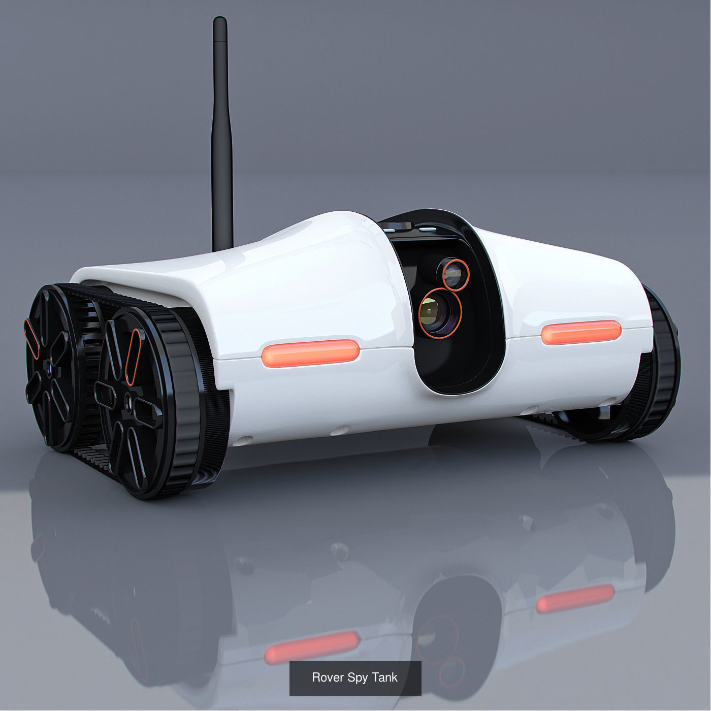 Rover Spy Tank 3D Model Collection_1