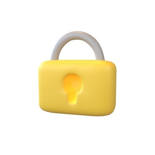 3d Lock Icon