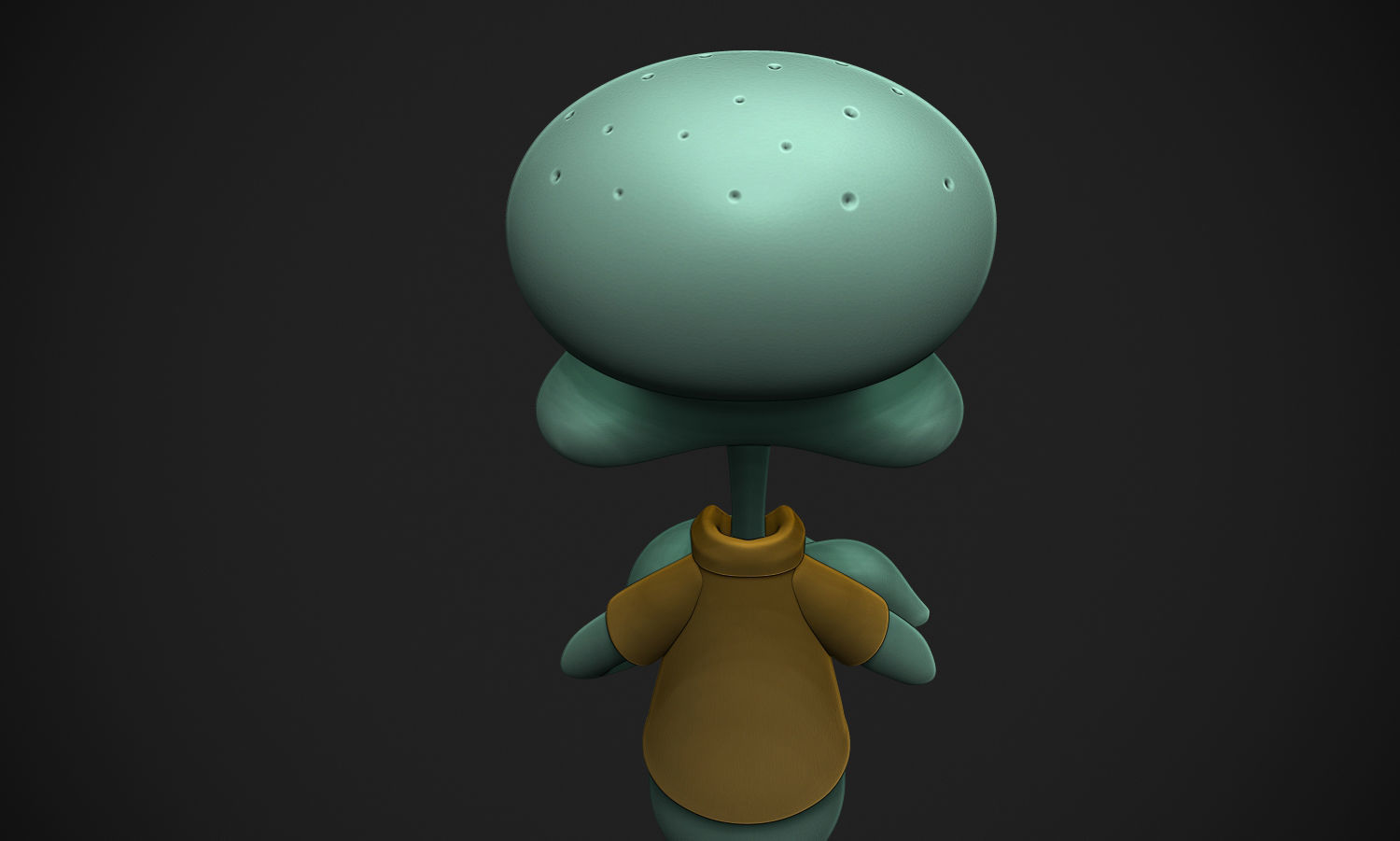 Squidward Printable 3D print model_5