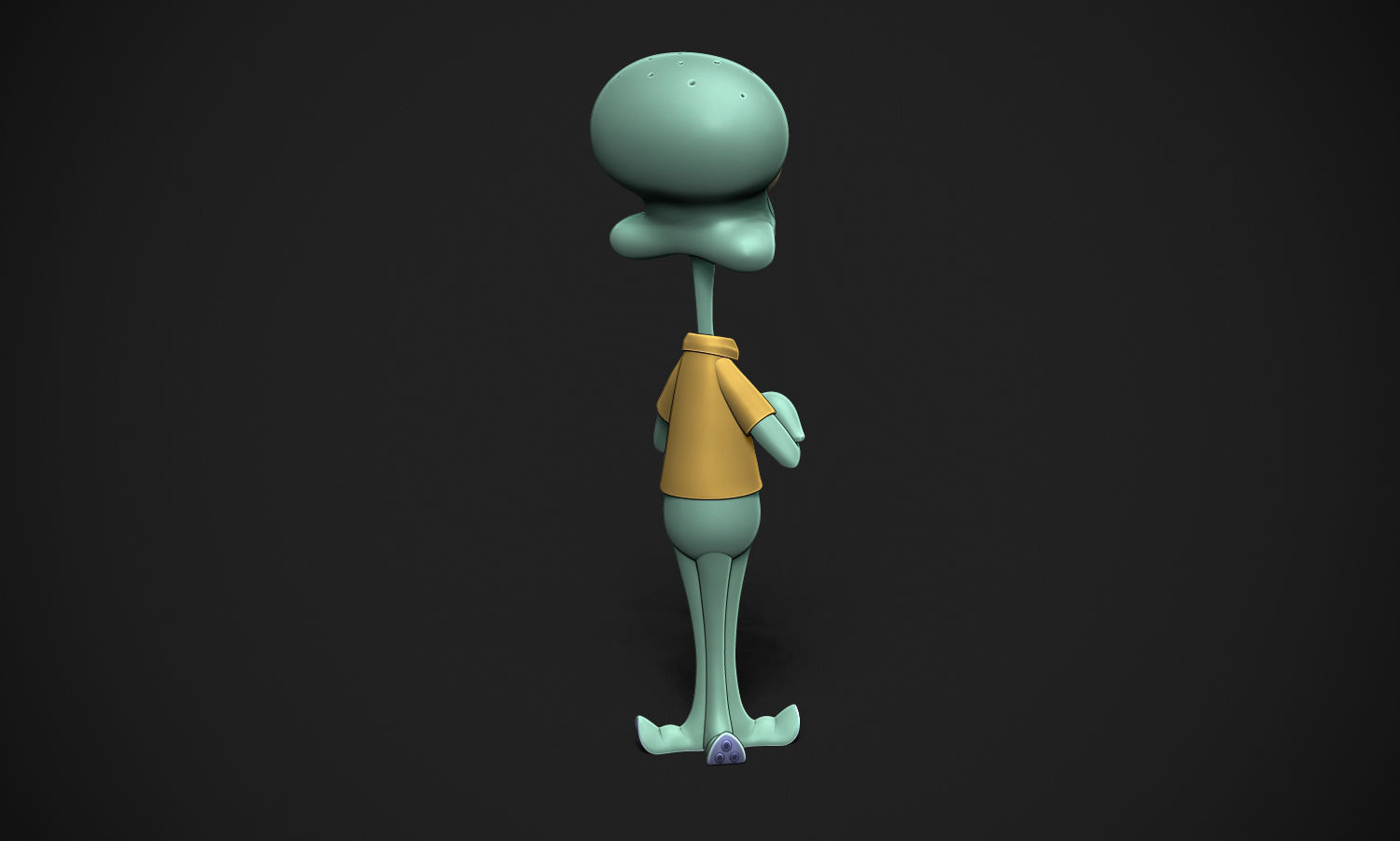 Squidward Printable 3D print model_9