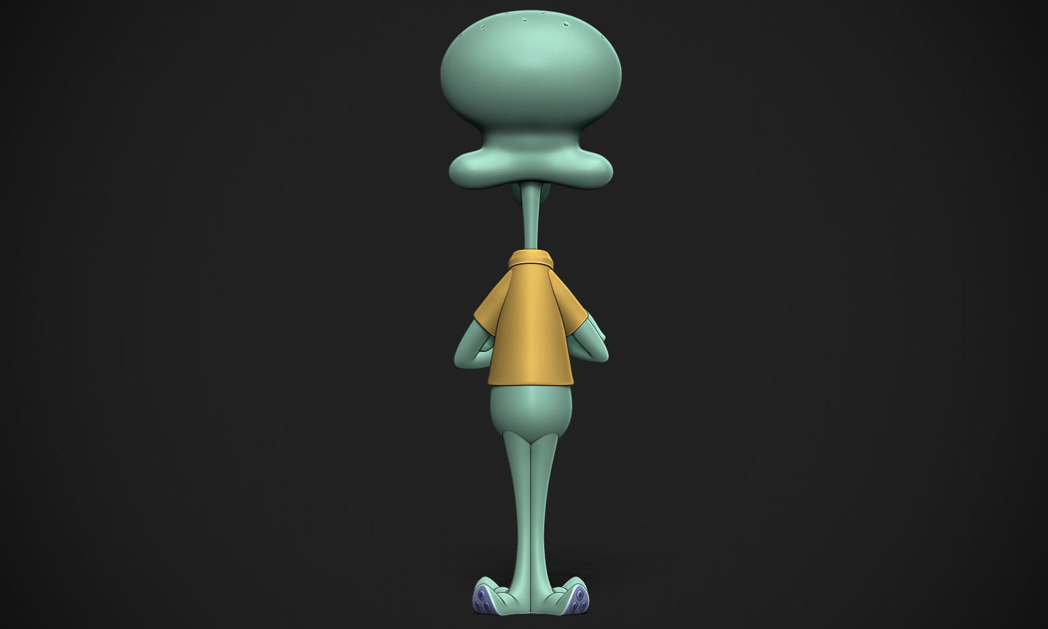 Squidward Printable 3D print model_8