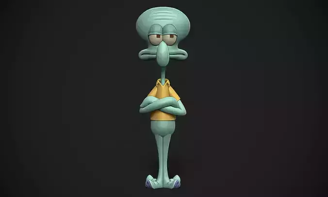 Squidward Printable 3D print model