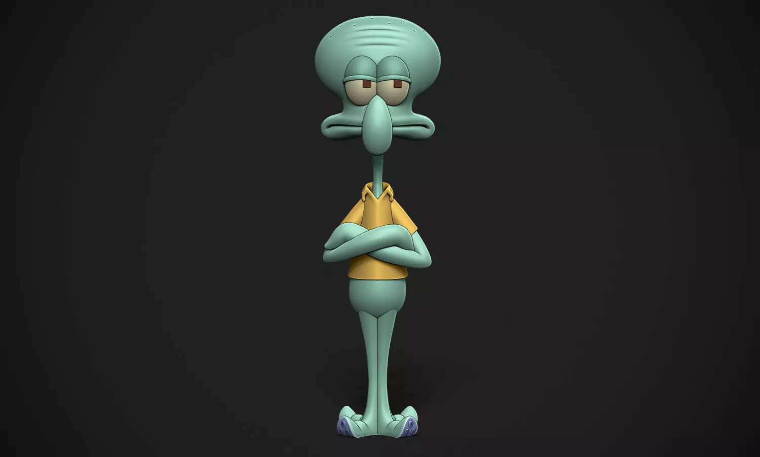 Squidward Printable 3D print model_0