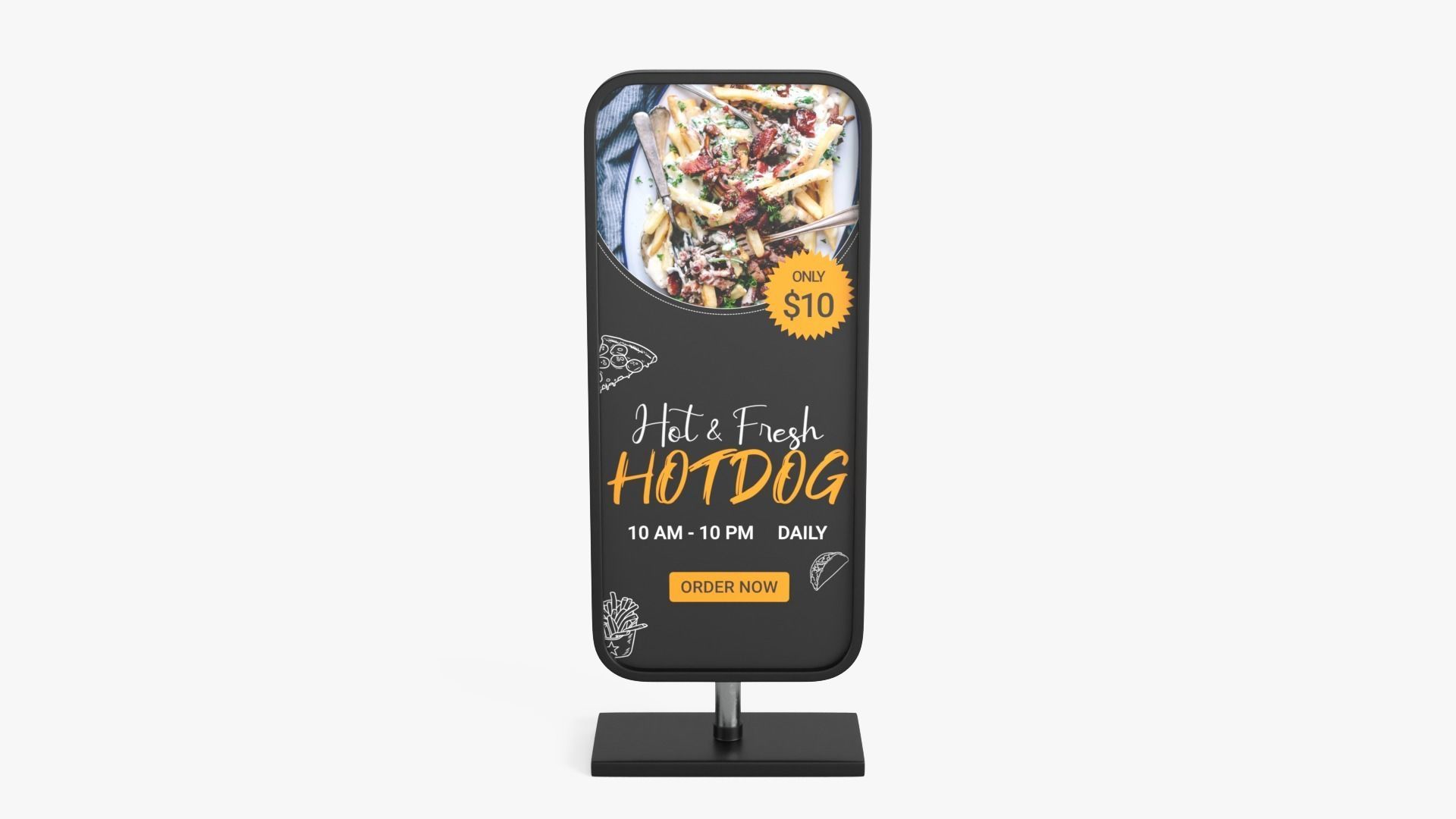 Advertising Stand 3D model_3