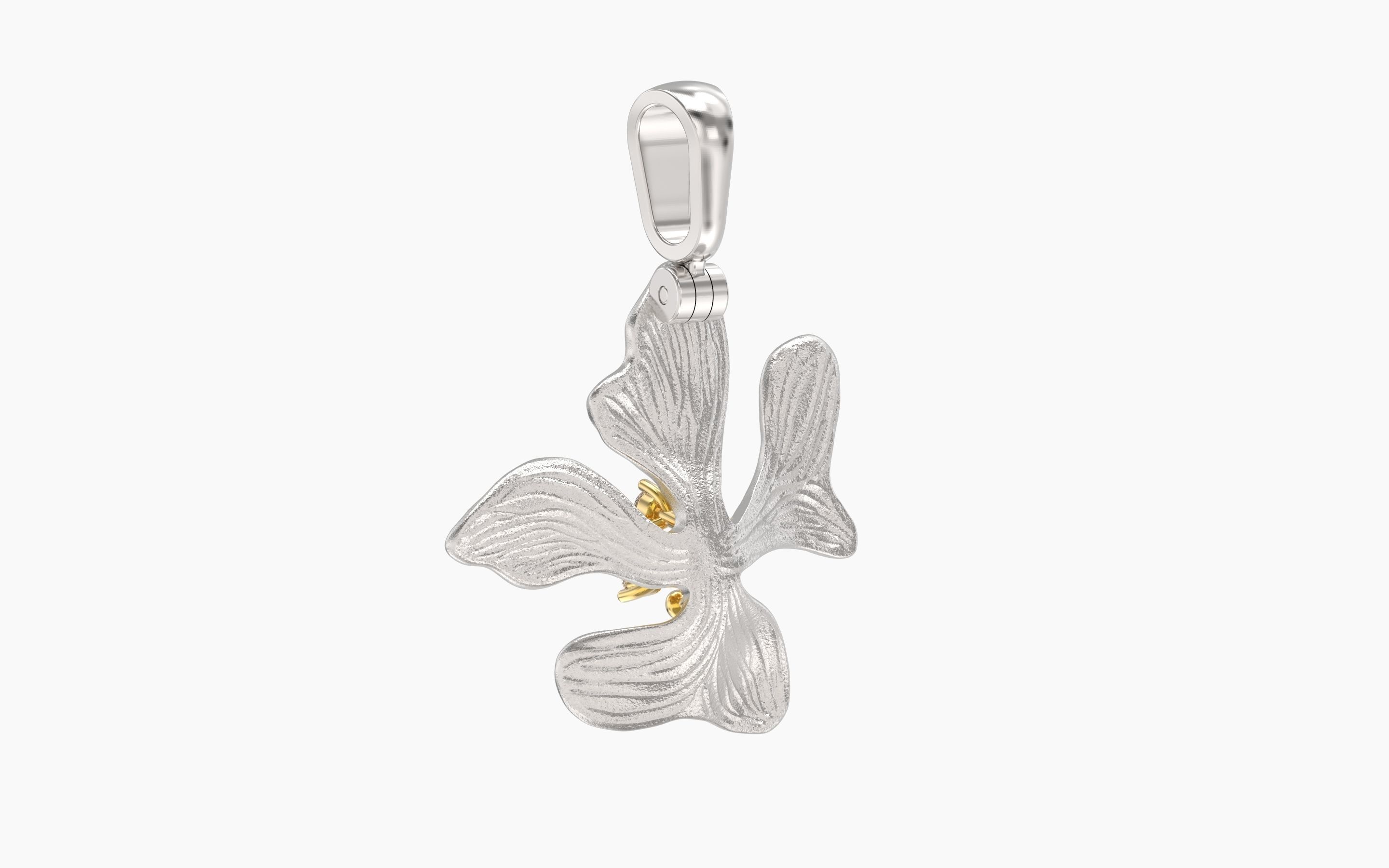 Flower pendant 3D print model_2