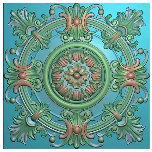 Round rosette 3D print model