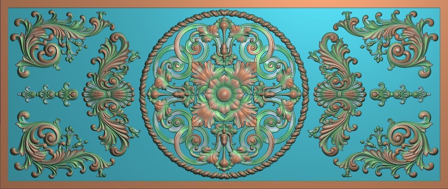 3D model ornate pattern 3D print model_1