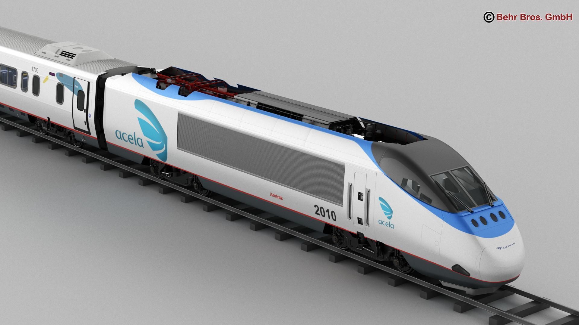 Acela Express 3D model_4