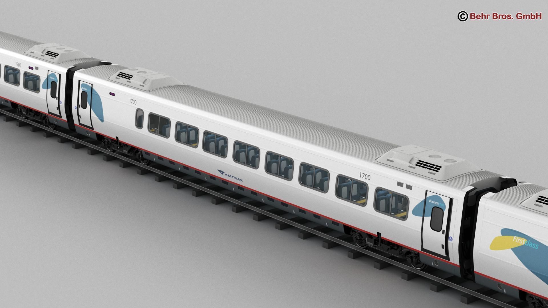 Acela Express 3D model_6