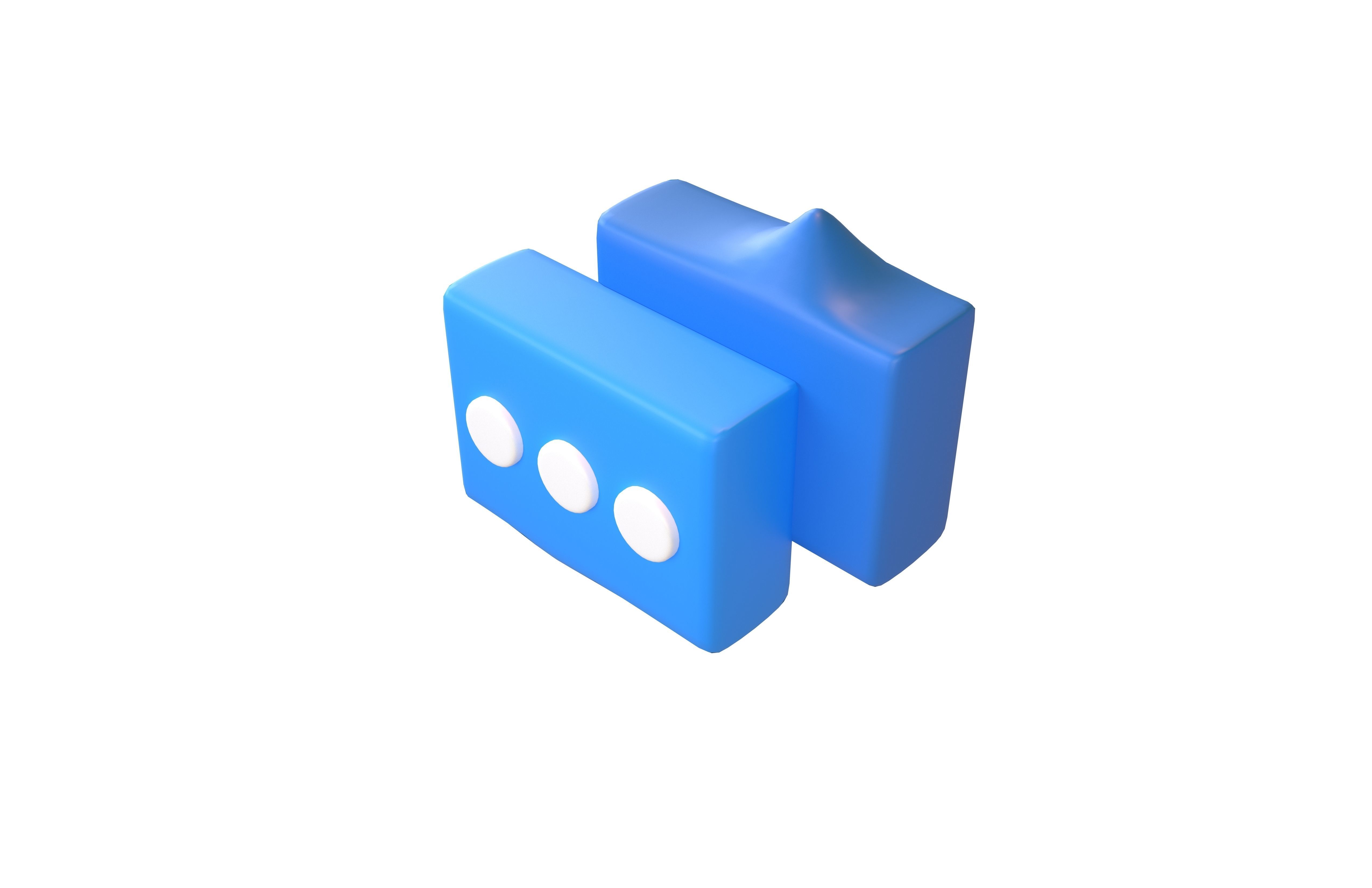 Chat Icon v2 002 Low-poly 3D model_2