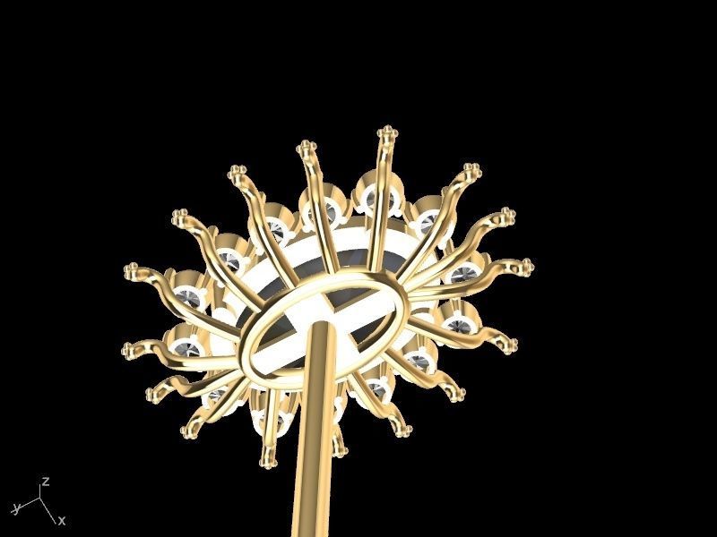 Starry studs pendant stl verified  3D print model_22