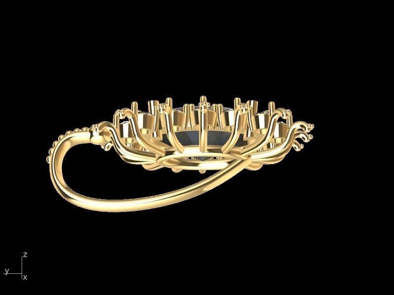 Starry studs pendant stl verified  3D print model_2