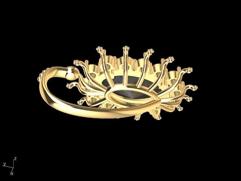 Starry studs pendant stl verified  3D print model_17