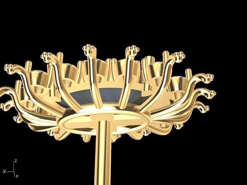 Starry studs pendant stl verified  3D print model_23