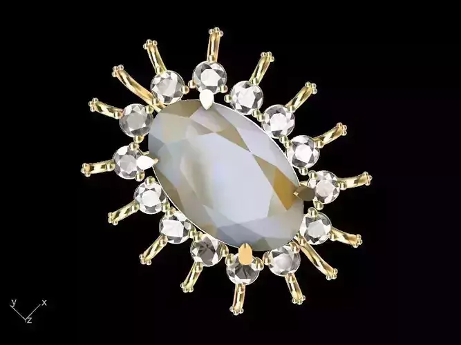 Starry studs pendant stl verified 